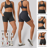 Soutien-gorge de yoga dos nu pour femme, haute élasticité, respirant, maintien élevé, en Spandex/Nylon, confortable pour le sport