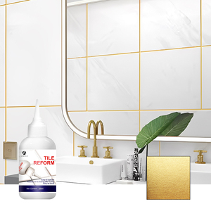 Sigillante Epossidico Impermeabile per Fughe di Piastrelle, <span class=keywords><strong>Rivestimento</strong></span> Liquido per Bagno, <span class=keywords><strong>Cucina</strong></span> e Pavimenti - Applicazione a Pennello, Colore Oro/Argento - Product Image 4