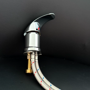 Grifo mezclador para lavacabezas de salón, con cabezal de ducha para lavado de cabello, para lavacabezas tipo tazón o unidad de lavado trasero, cromado - Product Image 3