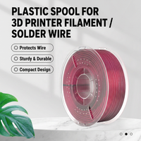Bobina Transparente de PC de 1 kg para Impresión 3D, Bobina de Plástico Reutilizable de 200 mm para Almacenamiento de Filamento
