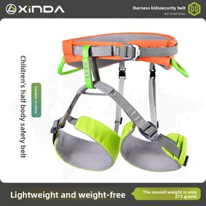 ชุดสายรัดนิรภัยครึ่งตัว Xinda สำหรับเด็ก สำหรับการปีนเขา โรยตัว ขยายการใช้งานได้หลากหลาย พร้อมเข็มขัดคาดเอว - Product Image 6