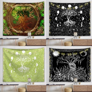 Premium Ambiance Arbre Vie Série Décoration de La Maison Chambre Esthétique Affiche Couverture Tapisseries Médiation Yoga Pique-Nique Tapis - Product Image 6