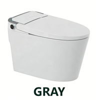 WC intelligent moderne monobloc, toilette électrique, siège chauffant automatique, céramique sanitaire, toilette intelligente pour hôtel