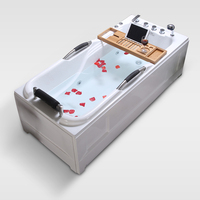 Baignoire en acrylique transparente pas chère en promotion au Ghana avec fonction de massage
