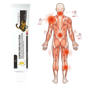 Unguento Analgesico a Base di Erbe Cinesi per Dolori Muscolari e Articolari, Lombalgia, Ginocchia, con Veleno di Scorpione - Product Image 1