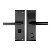 Serrure de porte intelligente RFID pour hôtel, en alliage d'aluminium, avec carte électronique, Wi-Fi intégré, durable, contrôle d'accès pour chambre d'hôtel