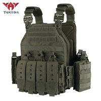 Gilet tactique YAKEDA VT-6026-3 à libération rapide, compatible Molle, pour entraînement et chasse