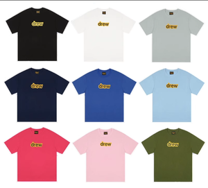 T-shirt classica a maniche corte in puro cotone da uomo e da donna, modello ampio per coppie, con lo stesso sorriso di Bieber, di un marchio trendy. - Product Image 3
