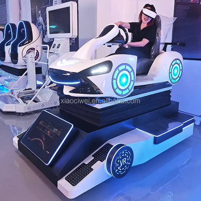 Fabricant professionnel Machine de jeu de course Simulateur de jeu de voiture de course de réalité virtuelle à vendre