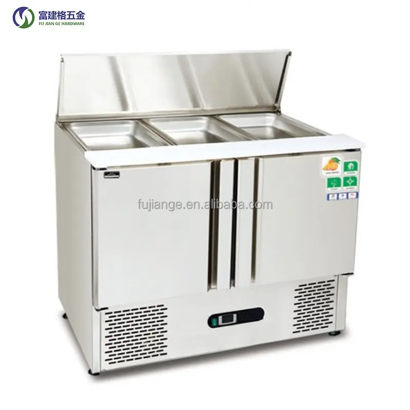 Fresh Keeping Table Kühlschrank Luftgekühlter Western Food Cabinet OP-Tisch Salats chrank Pizza Cabinet Pastry Freezer