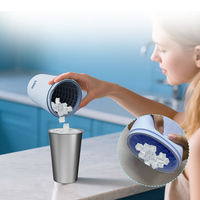 Moule à glaçons en silicone de qualité alimentaire FDA/LFGB personnalisable, bac à glaçons portable, refroidisseur à vin, sans BPA, respectueux de l'environnement