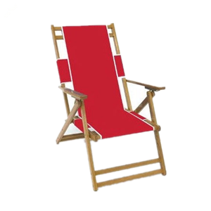 كرسي شاطئ خارجي عالي الجودة قابل للطي كرسي خشبي مستلق قابل للطي كرسي شاطئ خشبي - Product Image 1
