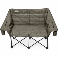 Sofá Cama Plegable Acolchado y Térmico, Sillón Lounge Portátil para 2 Personas, de Oxford 600D, para Exteriores, Playa, RV, Patio