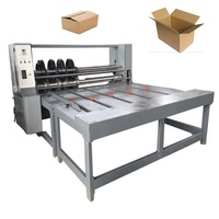 Carton Box Making Machine Semi-automatic Feeder Slotter Die Cutter Carton Machine
