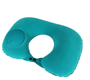 Aufblasbare U-förmige Reise kissen Hals Kopfstütze <span class=keywords><strong>PVC</strong></span> Luftkissen Office Nap Reise massage Aufblasbares Nacken kissen für Flugzeuge - Product Image 1