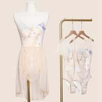 Leotardos de Ballet Tipo Camisola para Mujer Adulta, Ligeros, de Nailon y Spandex, Transpirables, Traje de Danza Clásica