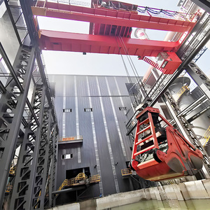 Waste Disposal Using QZ Type Grab Bucket Overhead <b>Crane</b> 20t 25t 30t 35t 40t 60t 80t 100t 200ton Span 15m With Cabin Control QZ T - Product Image 5