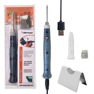 TOPEAST <span class=keywords><strong>Fer</strong></span> <span class=keywords><strong>à</strong></span> <span class=keywords><strong>souder</strong></span> USB rechargeable format de poche, portable, type stylo, 5V 8W, <span class=keywords><strong>mini</strong></span> pointe, prise en main crayon, interrupteur <span class=keywords><strong>à</strong></span> bouton - Product Image 1