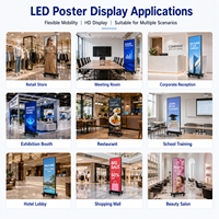 Pantalla LED Plegable para Interiores Gob P1.2 P1.5 P1.8 P2.5, Cartel Digital Portátil, Video Wall LED para Capacitación