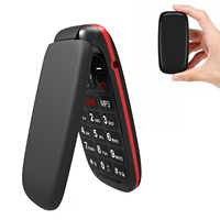 Téléphone portable à clapet double SIM Linux 2,4 pouces durable pour seniors, avec gros boutons, économique et fiable