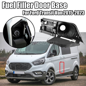 Base de porte-bouchon de réservoir de carburant pour Ford Transit Van 2015-2023 150 250 GAS avec poignée et charnière CK4Z-5427936-J Noir - Product Image 1