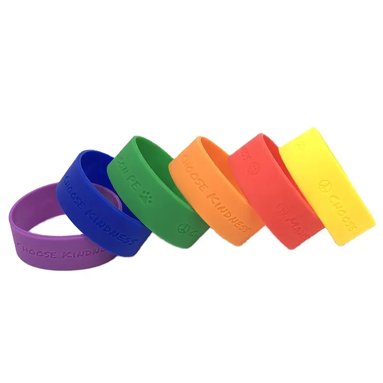 Bracelets en Silicone personnalisé, Souvenirs disponibles en plusieurs couleurs, nouveau, vente en gros