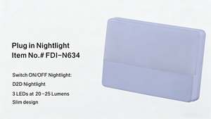 Luz Nocturna Enchufable con Sensor de Luz, Blanco Cálido, Plástico, Tamaño Pequeño - Product Image 4