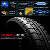 Medidor de Profundidad de Banda de Rodadura LAUNCH HTD180, Escáner Láser de Alta Precisión para Análisis de Desgaste de Neumáticos de Automóvil