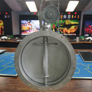 Válvula de Mariposa Neumática Ventilada con Turbina, Tipo Doble Brida DN600, para Tratamiento de Gases Residuales, Agua y Aire, SS304, 1 Año de Garantía, Marca Nalisha - Product Image 3