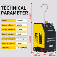 Détecteur de fuite de fumée pour voiture de petite taille 128*118*203 mm, équipement de diagnostic rapide pour atelier de réparation automobile et diagnostic de conduites