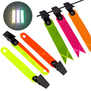 Accessoires de chasse <span class=keywords><strong>et</strong></span> de randonnée professionnels pour l'extérieur Marqueur de suivi d'itinéraire de sentier réfléchissant à haute visibilité avec clip - Product Image 1