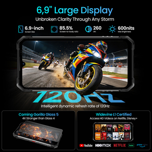 Version Globale UE LAGENIO Rhino1 Pro 4G Pleine Bande Sans Verrouillage SIM Écran 6,9'' 120Hz Téléphone Robuste d'Aventure Extérieure - Product Image 4