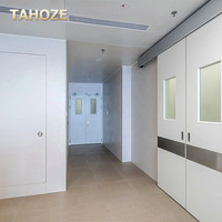 Porte anti-radiation avec revêtement en feuille de plomb, porte médicale anti-rayons X, interrupteur à induction sans contact pour salle de tomodensitométrie hospitalière