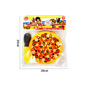 Ensemble de jeu de découpe de pizza en 6 tranches avec couteau d'imitation, jouets alimentaires simulés pour enfants, apprentissage des fractions, cadeau pour tout-petits - Product Image 4
