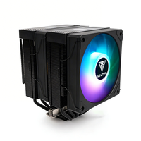 XINMAI ARGB 4PIN120mm Pure Copper Tube Radiator 6 Heat Pipes Twin Tower Type CPU Cooler PWM for Gaming PC CPU FAN