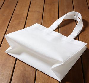 Bolsa de Mano Reutilizable Ecológica de RPET No Tejido, Personalizable con Certificación GRS e ISO9001 para Supermercados - Product Image 3