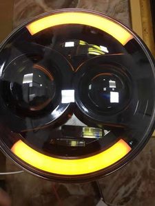 7 inch 7 "Vòng Led Đèn Pha với Halo DRL LED xe ánh sáng làm việc ánh sáng <span class=keywords><strong>offroad</strong></span> LED đèn cho xe Jeep <span class=keywords><strong>offroad</strong></span> cho harleys xe máy - Product Image 2