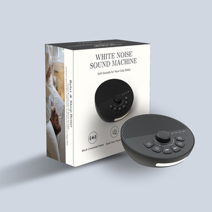 Machine à bruit blanc à commande par bouton rotatif, capteur intelligent, batterie au lithium, aide au sommeil portable, veilleuse chaude, 30 sons réglables - Product Image 3
