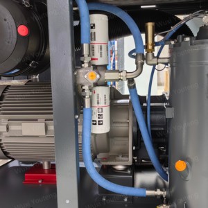 เครื่องอัดอากาศแบบสกรูอุตสาหกรรม <span class=keywords><strong>Atlas</strong></span> <span class=keywords><strong>Copco</strong></span> 90kw รุ่นเงียบ ใหม่เอี่ยม GA90VSD+ พร้อมปั๊มหลักและชุดเกียร์ แรงดันไฟฟ้า 380v แรงดัน 10 บาร์ - Product Image 3