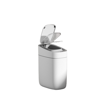Poubelle intelligente en plastique avec capteur, nouvelle en 2023, pour la maison, la salle de bain, le salon, les toilettes, avec couvercle, espace étroit, électrique - Product Image 1
