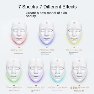 หน้ากาก LED จากโรงงานโดยตรง 4 สี 460NM 590NM 630NM 850NM แสงอินฟราเรดใกล้เคียง สำหรับการบำบัดด้วยแสงสีแดงเพื่อการดูแลผิวหน้า - Product Image 5