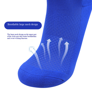 <span class=keywords><strong>Calcetines</strong></span> Deportivos Antideslizantes con Logotipo Personalizado al por Mayor, Fábrica ODM, <span class=keywords><strong>Calcetines</strong></span> de Fútbol para Hombre y Mujer con Suela de Rizo hasta la Pantorrilla - Product Image 3