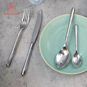 Set di Posate Piatte in Acciaio Inossidabile Premium all'Ingrosso, Coltello Forchetta Cucchiaio con Manico Delicato, Durevole per Hotel e Ristoranti - Product Image 4