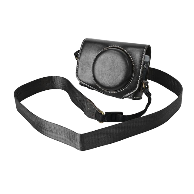 New Arrival For Canon G7 X Mark III / G7X3 Retro Pull Up Leather Full Body Camera Case Bag with Strap
