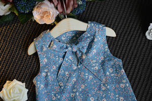 Conjuntos de Ropa para Niñas, Color Azul Claro, Cómodos, con Flores, Elegantes, para Dormitorio, como Regalo para Niños - Product Image 3