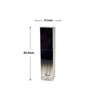 Nouveau design, tube carré vide pour gloss à lèvres, dégradé rose, 4 ml, flacons d'huile à lèvres, emballage, conteneur, pinceau épais, outils de maquillage