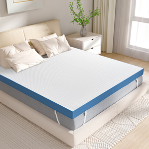 Surmatelas en mousse souple, respirant, rafraîchissant, avec housse en tissu durable en fibre de polyester, design contemporain, pour hôpital et chambre à coucher - Product Image 1
