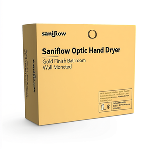 Asciugamani Elettrico Saniflow Optic Finitura Oro da Parete per Bagno - Product Image 2
