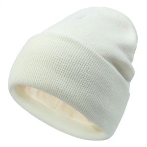 Gorro de Punto Unisex, Color Sólido, con Puño, Forro de Felpa, Etiqueta Personalizada con Logotipo, Gorros de Invierno Cálidos y Suaves para Mujer - Product Image 2