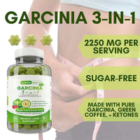 Gomitas Antioxidantes Adelgazantes para Control de Peso, Supresor del Apetito, Quemador de Grasa Natural, Gomitas de Belleza para Moldear el Cuerpo